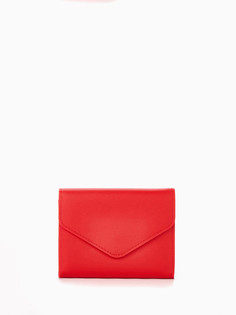 Кошелек женский на кнопке, цвет красный No Brand
