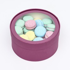 Подарочная коробка frilly сливовая, завальцованная с окном, 21×11 см Upak Land