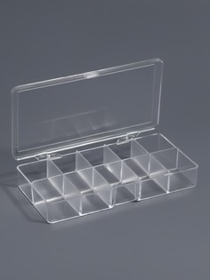 Органайзер для хранения мелочей, 10 ячеек, 17×9.5×3 см, прозрачный Арт Узор