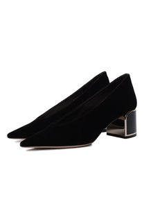 Бархатные туфли Giorgio Armani