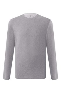 Хлопковый лонгслив Brunello Cucinelli