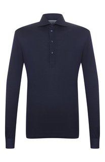 Поло из шелка и хлопка Brunello Cucinelli