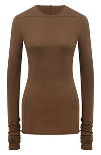 Лонгслив из хлопка и кашемира Rick Owens