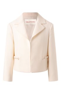 Жакет из шерсти и шелка Valentino