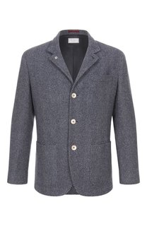 Куртка из шерсти и шелка Brunello Cucinelli