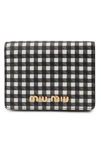Кожаное портмоне Miu Miu