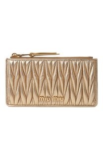 Кожаный футляр для кредитных карт Miu Miu