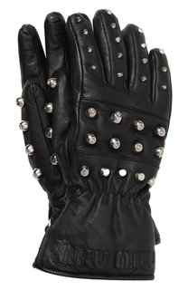 Кожаные перчатки Miu Miu