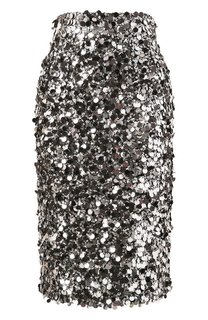 Юбка с отделкой пайетками Dolce & Gabbana