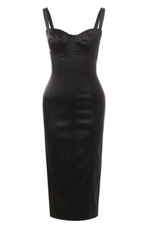 Атласное платье Dolce & Gabbana