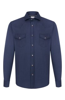 Шерстяная рубашка Brunello Cucinelli