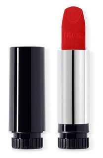 Сменный блок помады для губ с вельветовым финишем Rouge Dior, оттенок 999 (3,5g) Dior