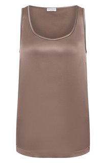 Атласный топ Brunello Cucinelli