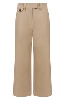 Брюки из хлопка и льна Brunello Cucinelli