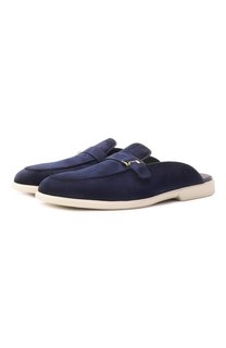Замшевые сабо Malibu Santoni