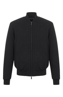 Шерстяной бомбер Emporio Armani