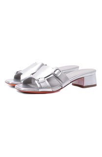 Кожаные мюли Santoni