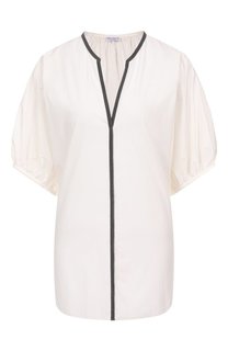 Хлопковая блузка Brunello Cucinelli