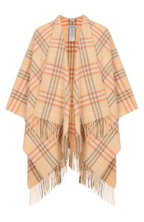 Пончо из шерсти и кашемира Burberry