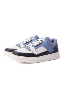 Кожаные кеды Emporio Armani