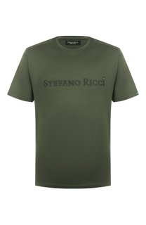 Хлопковая футболка Stefano Ricci