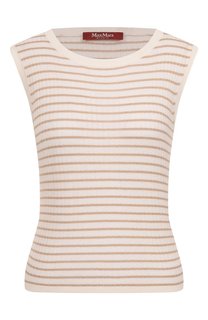 Топ из шелка и шерсти Max Mara Studio