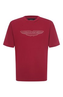 Хлопковая футболка BOSS x Aston Martin BOSS Camel