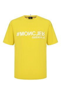 Хлопковая футболка Moncler Grenoble