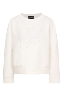 Хлопковый свитшот Emporio Armani