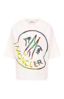 Хлопковая футболка Moncler