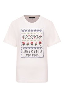 Хлопковая футболка Weekend Max Mara