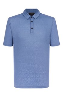 Льняное поло Giorgio Armani