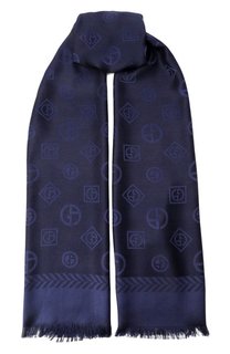 Шарф из шелка и шерсти Giorgio Armani