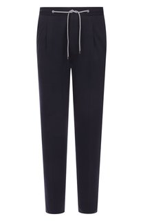 Брюки из шерсти и хлопка Corneliani
