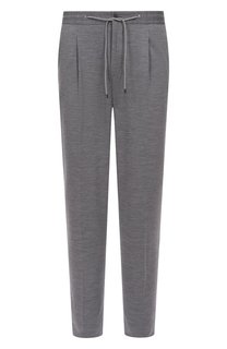 Брюки из шерсти и хлопка Corneliani