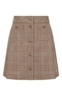 Юбка из хлопка и шерсти The Kooples
