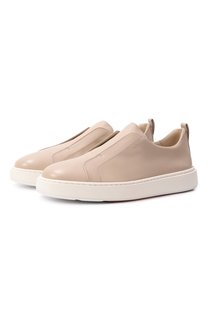 Кожаные кеды Cleanic Santoni