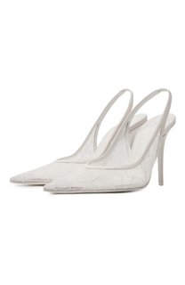 Текстильные туфли Anok Lace Sling 105 Amina Muaddi