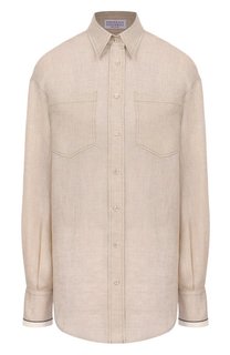 Льняная рубашка Brunello Cucinelli