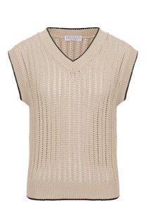 Хлопковый жилет Brunello Cucinelli