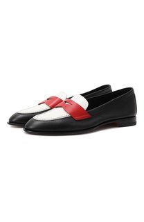 Кожаные пенни-лоферы Santoni
