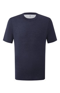 Футболка из шелка и хлопка Brunello Cucinelli