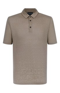 Льняное поло Giorgio Armani