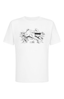 Хлопковая футболка MM6