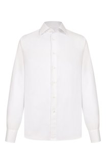 Сорочка из хлопка и льна Canali
