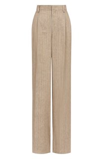 Брюки изо льна и хлопка Tagliatore 0205