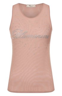 Майка с отделкой стразами Blumarine