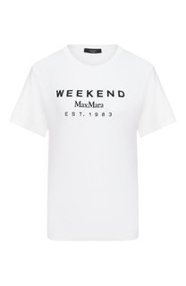 Хлопковая футболка Weekend Max Mara