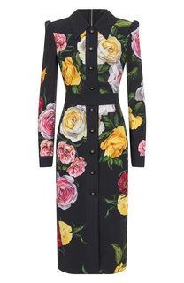 Платье из вискозы Dolce & Gabbana