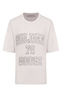 Льняная футболка Golden Goose Deluxe Brand
